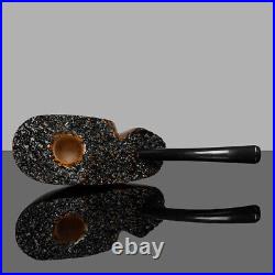 MUXIANG Briar Wooden Vest Pocket Tobacco Pipe Smooth Freehand Pipe Ebonite Stem