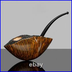 MUXIANG Briar Wooden Vest Pocket Tobacco Pipe Smooth Freehand Pipe Ebonite Stem