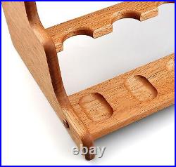 MUXIANG Handcrafted Wooden Tobacco Pipe Stand Rack Holder For 16 Smoking Pipes