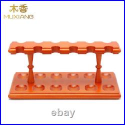 MUXIANG Handmade Beech Wooden Tobacco Pipe Stand Rack Hold for 12 Smoking Pipes