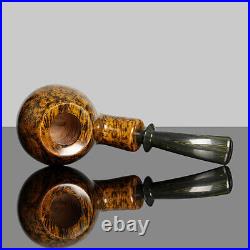MUXIANG Handmade Briar Freehand Pipe Bent Stem Smooth Tobacco Smoking Pipe