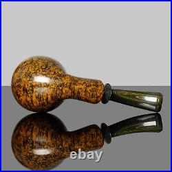 MUXIANG Handmade Briar Freehand Pipe Bent Stem Smooth Tobacco Smoking Pipe