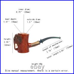 MUXIANG Handmade Briar Freehand Pipe Wooden Poker Tobacco Pipe Elephant Pipe
