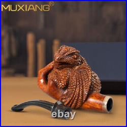 MUXIANG Handmade Briar High-end Tobacco Pipe Rustic Wood Freehand Pipe Unsmoked