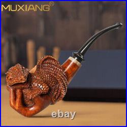 MUXIANG Handmade Briar High-end Tobacco Pipe Rustic Wood Freehand Pipe Unsmoked