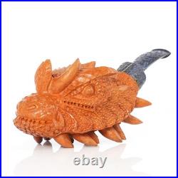 MUXIANG Handmade Briar Tobacco Pipe Rustic Freehand Pipe Carved High-end Pipe