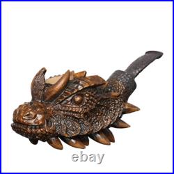 MUXIANG Handmade Briar Tobacco Pipe Rustic Freehand Pipe Carved High-end Pipe