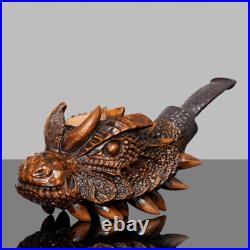 MUXIANG Handmade Briar Tobacco Pipe Rustic Freehand Pipe Carved High-end Pipe