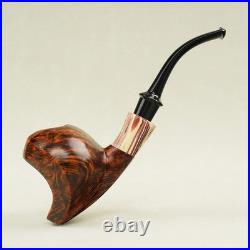 MUXIANG Handmade Briar Wood Freehand Ballerina Tobacco Pipe Smooth Ebonite Stem