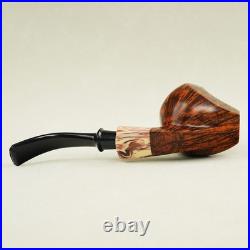 MUXIANG Handmade Briar Wood Freehand Ballerina Tobacco Pipe Smooth Ebonite Stem