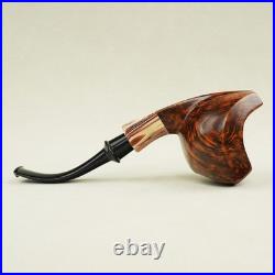 MUXIANG Handmade Briar Wood Freehand Ballerina Tobacco Pipe Smooth Ebonite Stem