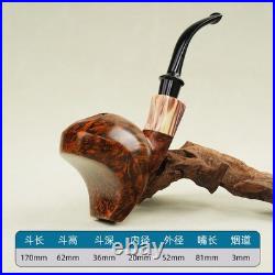 MUXIANG Handmade Briar Wood Freehand Ballerina Tobacco Pipe Smooth Ebonite Stem