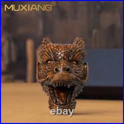 MUXIANG Handmade Briar Wood Freehand High End Dragon Collectible Tobacco Pipe