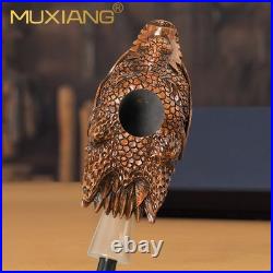 MUXIANG Handmade Briar Wood Freehand High End Dragon Collectible Tobacco Pipe