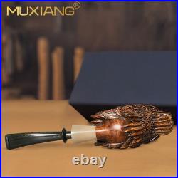 MUXIANG Handmade Briar Wood Freehand High End Dragon Collectible Tobacco Pipe