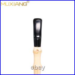 MUXIANG Handmade Briar Wooden Tomahawk Pipe Burl Freehand Bamboo Tobacco Pipe