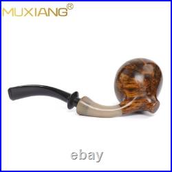 MUXIANG Handmade Freehand Pipe Briar Wooden Cavalier Pipe Smooth Tobacco Pipe