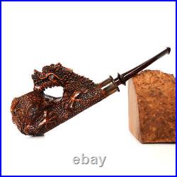 MUXIANG Handmade Freehand Pipe Briar Wooden Tobacco Pipe Dragon Pipe Unsmoked