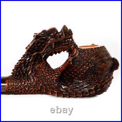 MUXIANG Handmade Freehand Pipe Briar Wooden Tobacco Pipe Dragon Pipe Unsmoked