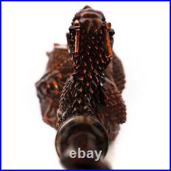 MUXIANG Handmade Freehand Pipe Briar Wooden Tobacco Pipe Dragon Pipe Unsmoked
