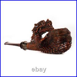 MUXIANG Handmade Freehand Pipe Briar Wooden Tobacco Pipe Dragon Pipe Unsmoked