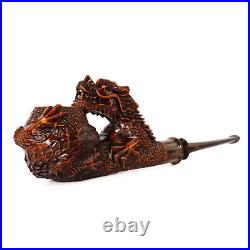 MUXIANG Handmade Freehand Pipe Briar Wooden Tobacco Pipe Dragon Pipe Unsmoked