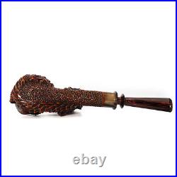 MUXIANG Handmade Freehand Pipe Briar Wooden Tobacco Pipe Dragon Pipe Unsmoked
