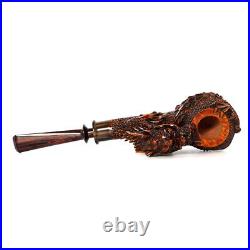 MUXIANG Handmade Freehand Pipe Briar Wooden Tobacco Pipe Dragon Pipe Unsmoked