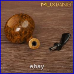 MUXIANG Handmade Nosewarmer Pipe Briar Smooth Wooden Tobacco Pipe Olivewood Band MUXIANG Handmade Nosewarmer Pipe Briar Smooth Wooden Tobacco Pipe Olivewood Band