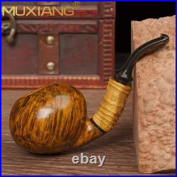 MUXIANG Handmade Nosewarmer Pipe Briar Smooth Wooden Tobacco Pipe Olivewood Band MUXIANG Handmade Nosewarmer Pipe Briar Smooth Wooden Tobacco Pipe Olivewood Band