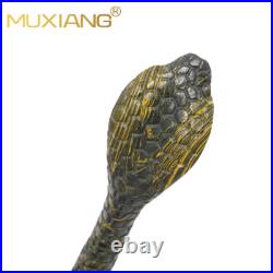 MUXIANG Handmade Rusticated Tobacco Pipe Briar Wooden Carved Pipe Python Pipe