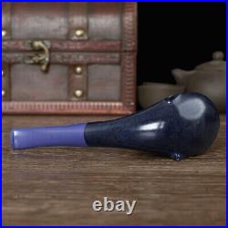 MUXIANG Handmade Smooth Freehand Tobacco Pipe Vulcanite Stem Wooden Smoking Pipe