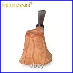 MUXIANG Rustic Briar High-end Freehand Volcano Pipe Handmade Wooden Tobacco Pipe