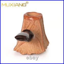 MUXIANG Rustic Briar High-end Freehand Volcano Pipe Handmade Wooden Tobacco Pipe