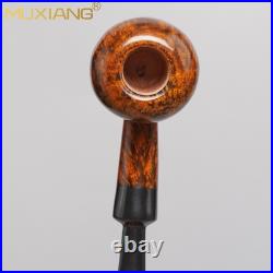 MUXIANG Smooth Acorn Pipe Briar Wooden Tobacco Pipe Cumberland Freehand Pipe