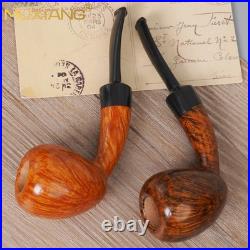 MUXIANG Smooth Acorn Pipe Briar Wooden Tobacco Pipe Cumberland Freehand Pipe