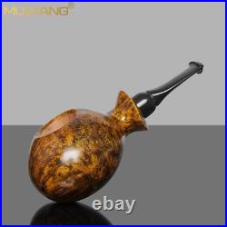 MUXIANG Smooth Blowfish Tobacco Pipe Handmade Freehand Pipe Cumberland Stem Gift