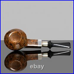 MUXIANG Smooth Eskimo Freehand Pipe Briarwood Tobacco Smoking Pipe Ebonite Stem