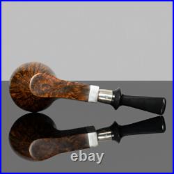 MUXIANG Smooth Eskimo Freehand Pipe Briarwood Tobacco Smoking Pipe Ebonite Stem