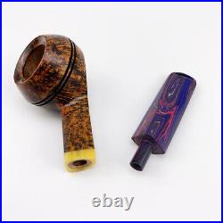 MUXIANG Smooth Freehand Pipe Handmade Briar Wood Bulldog Tobacco Smoking Pipe