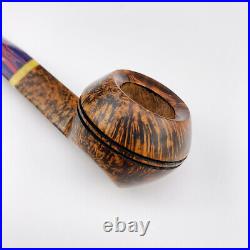 MUXIANG Smooth Freehand Pipe Handmade Briar Wood Bulldog Tobacco Smoking Pipe