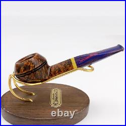 MUXIANG Smooth Freehand Pipe Handmade Briar Wood Bulldog Tobacco Smoking Pipe