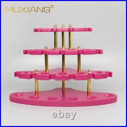 MUXIANG Wooden Tobacco Pipe Stand Rack Display for 15 Tobacco Smoking Pipes
