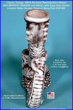 Magic Fantasy Dragon Skull Ceramic Rumph Water Hookah Bong Tobacco Pipe 1875SE
