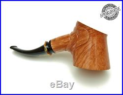Malaysian Carved Plateaux Briar Smoking Pipe By Johnsson Osl (award Winning)