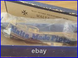 Maltese Zeppelin Briar Tobacco Pipe, Torpedo Pipe, Smoking Pipe, estate, unused