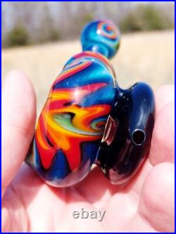 Mantra Linework Glass Sherlock Pipe USA Made