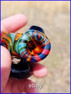 Mantra Linework Glass Sherlock Pipe USA Made