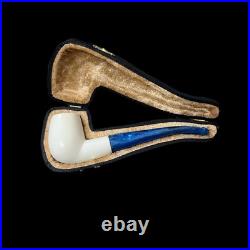 Meerschaum Pipe Smooth handmade smoking tobacco pipe for gift 9mm filter