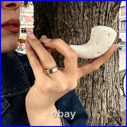 Meerschaum Pipe Stone Pipe Smoking Pipe Gift for Him Handmade Decorative